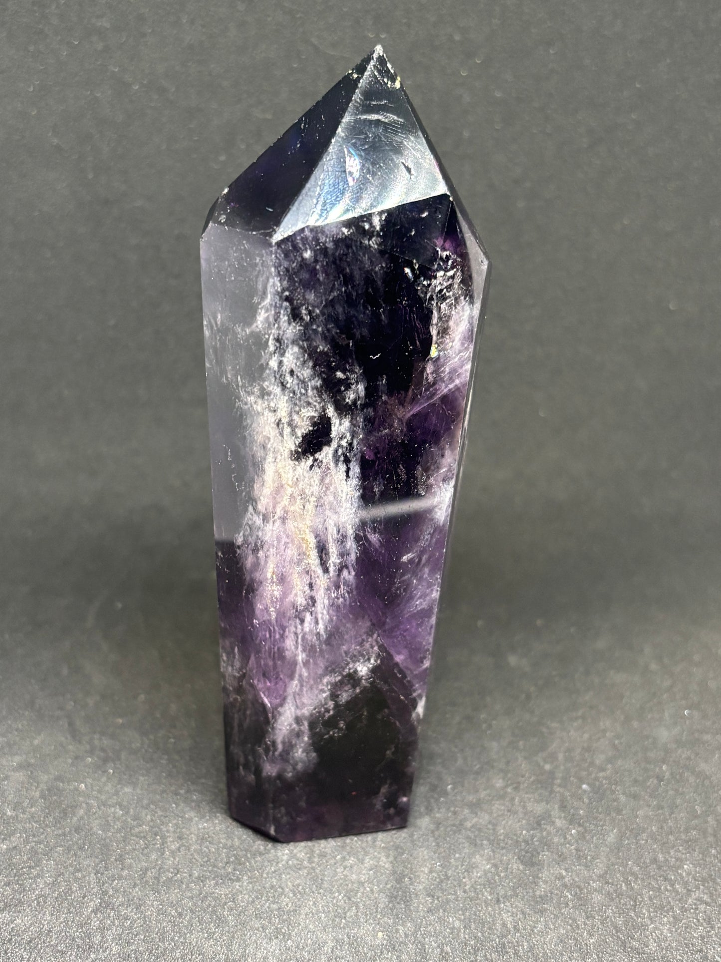 Dark Purple Amethyst Freeform - 10cm Chunky Natural Crystal 94g