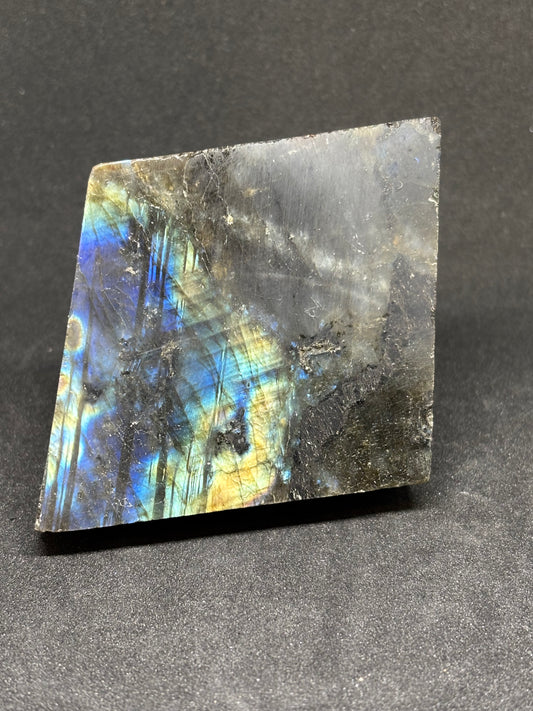 Natural Labradorite Freeform - 6cm Electric Blue Flash Crystal 178g